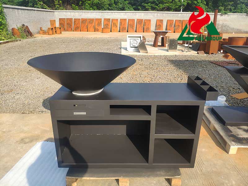 <h3>AHL corten steel: Fire Pit Cooking Grill</h3>
